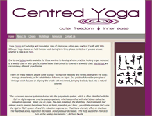 Tablet Screenshot of centredyoga.com